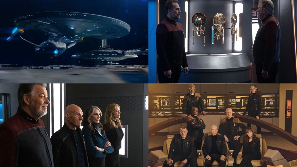 Scenes from Star Trek: Picard's third and final season. 