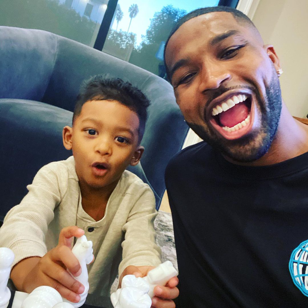 The NBA star is typically only seen with his kids True, 5, and Tatum, 1, whom he shares with his ex Khloe Kardashian