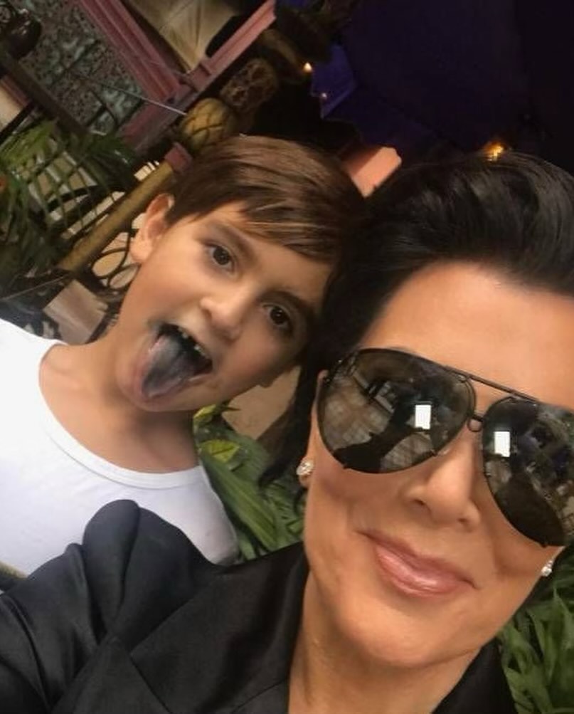 Kris Jenner gushed over her grandson on social media