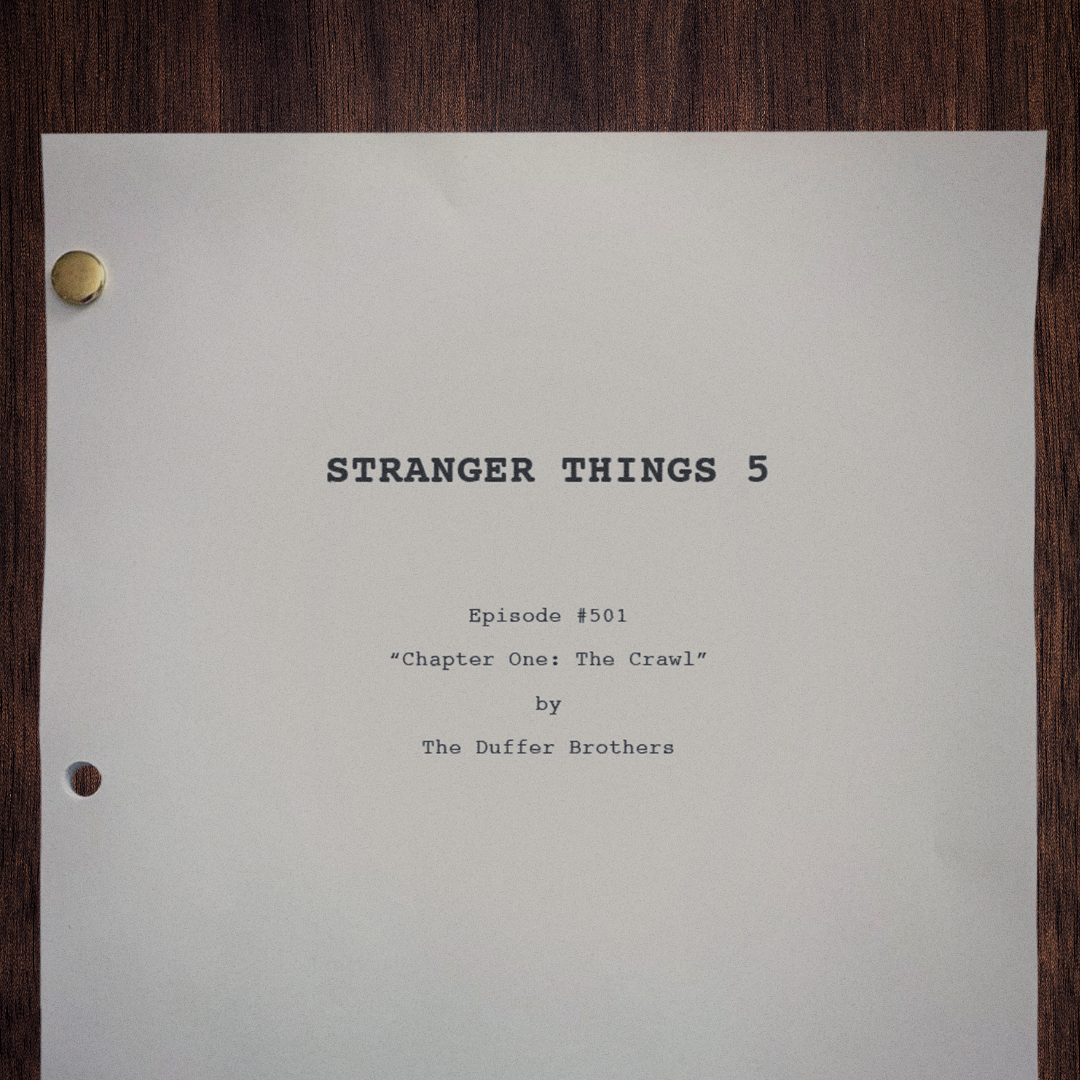 Stranger Things Five First Episode Title on Script