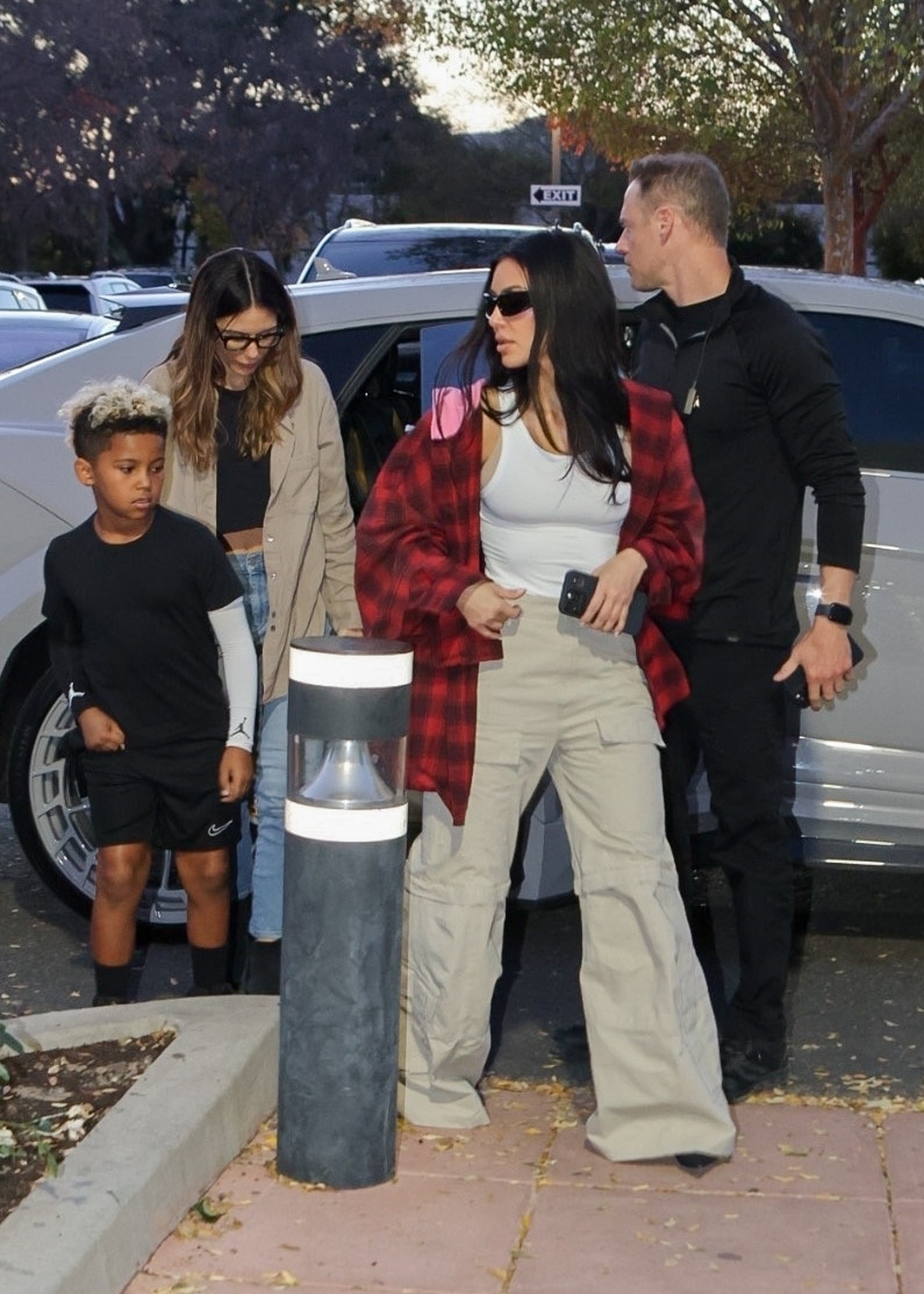 Kim claims she shields her children from their father's antics