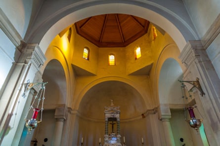 The interior of St Anthony of Padua church