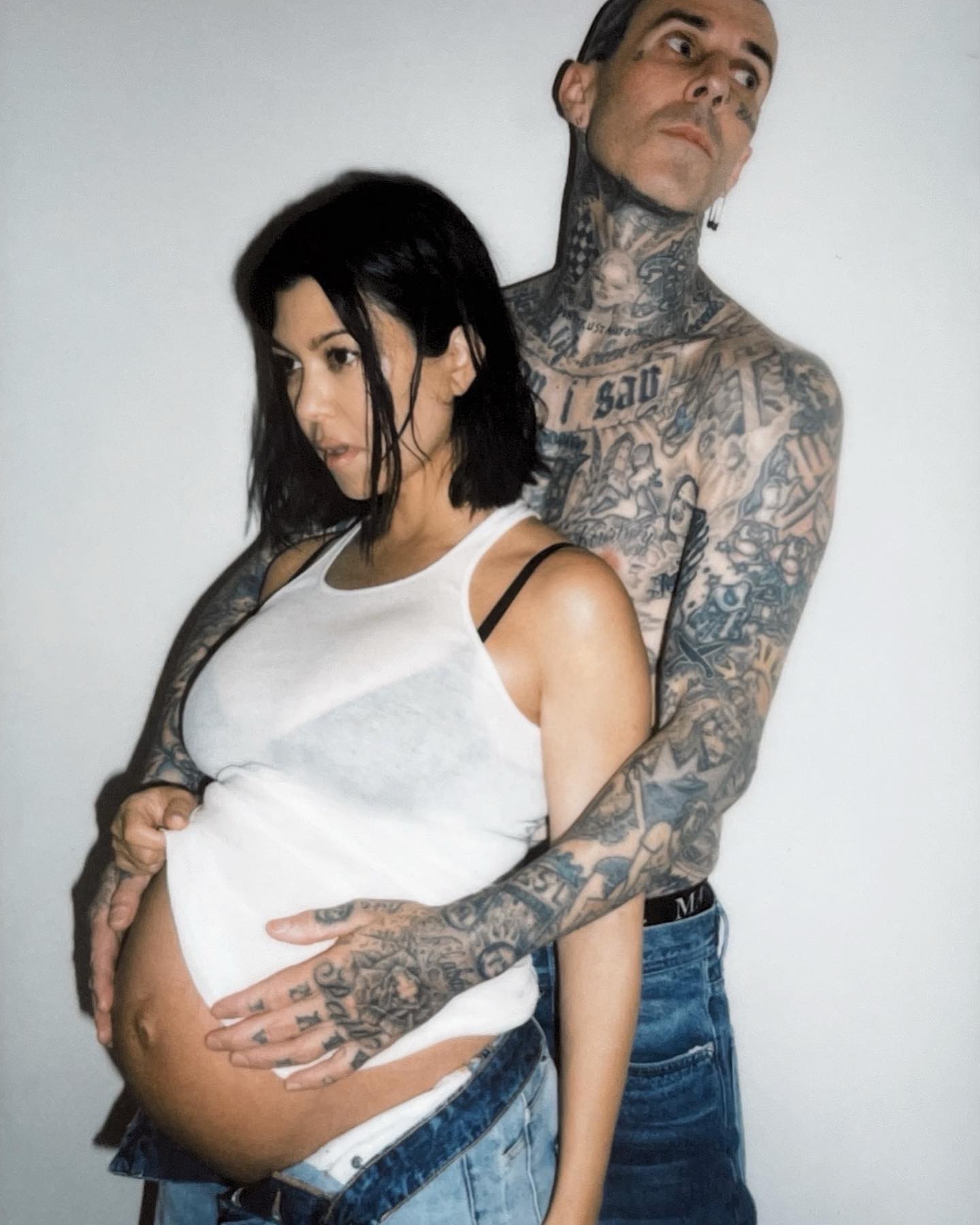 Kourtney has been staying out of the public eye since she gave birth to her and husband Travis Barker's first child together