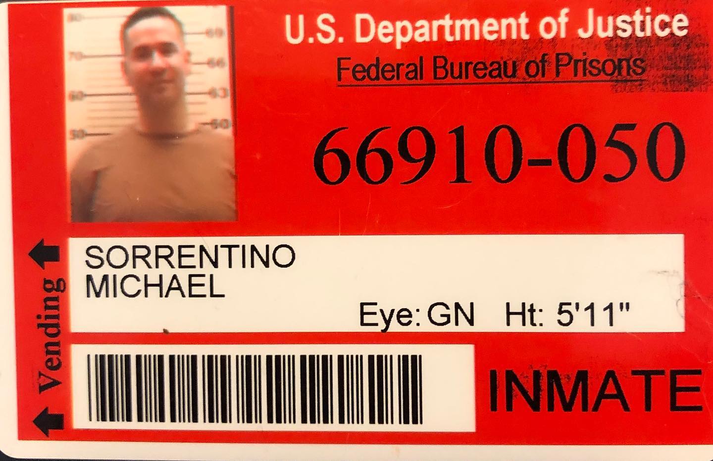 Mike released his prison ID