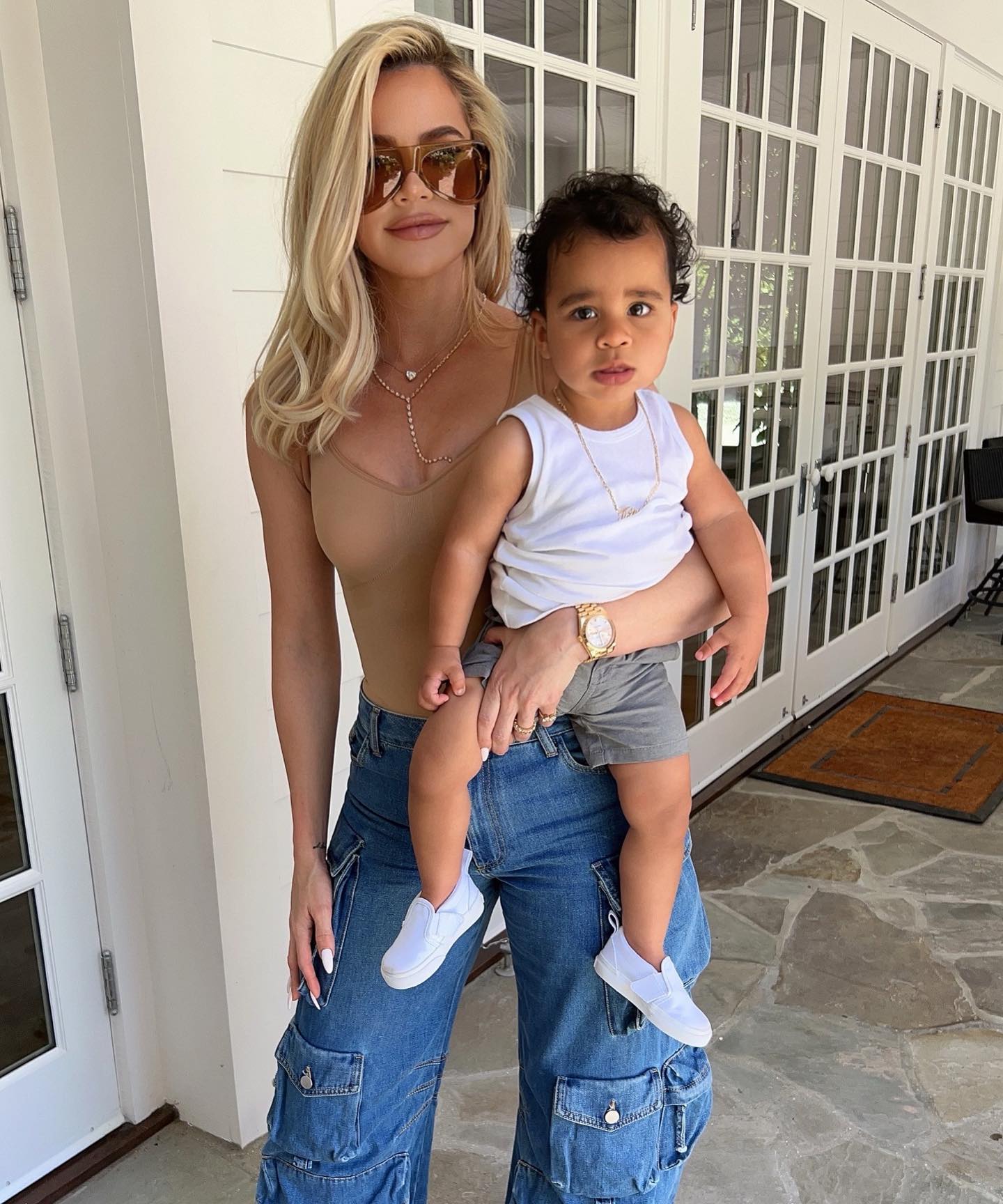 Khloe is also a mom to a one-year-old son, Tatum