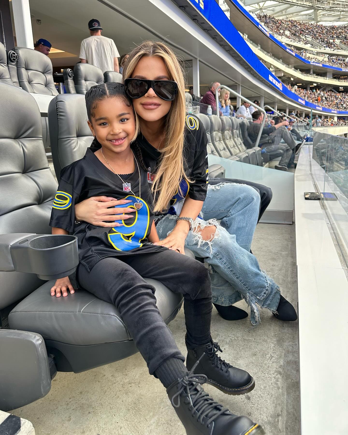 Khloe recently dropped $100,000 on a VIP suite for True's first NFL game