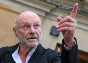 The painter and sculptor Anselm Kiefer comes to the award ceremony of the German National Prize in the French Friedrichstadt Church. 