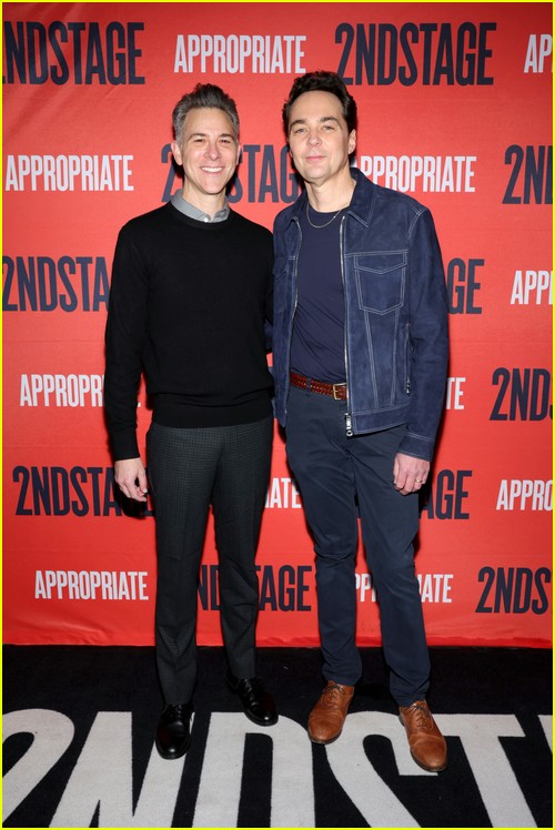 Jim Parsons and husband Todd Spiewak at the Appropriate opening