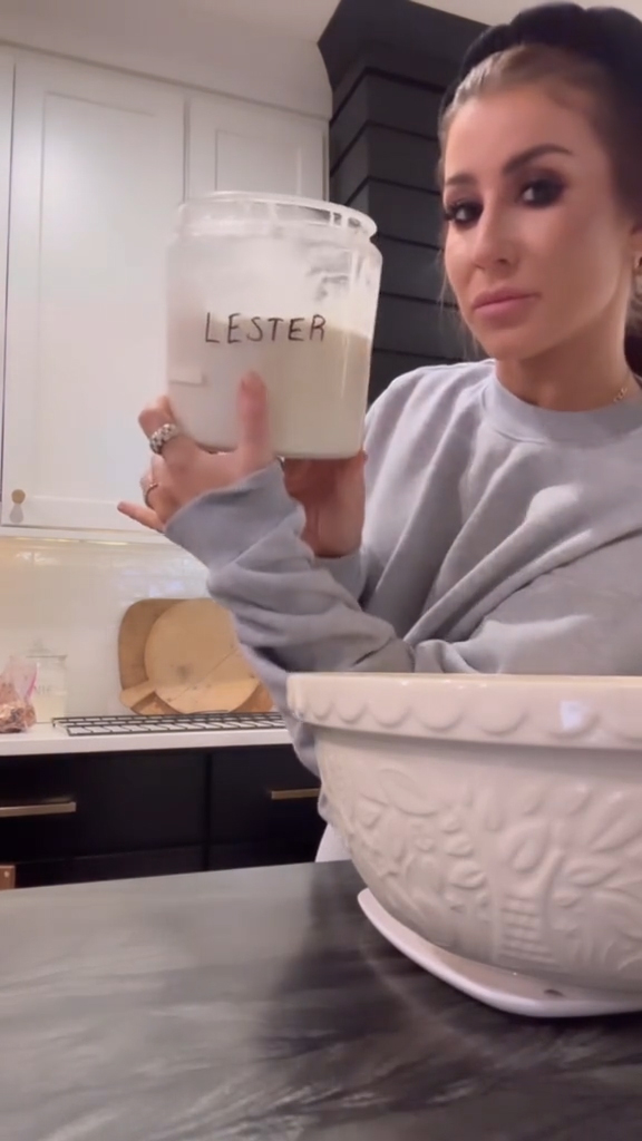 Chelsea filmed from her kitchen