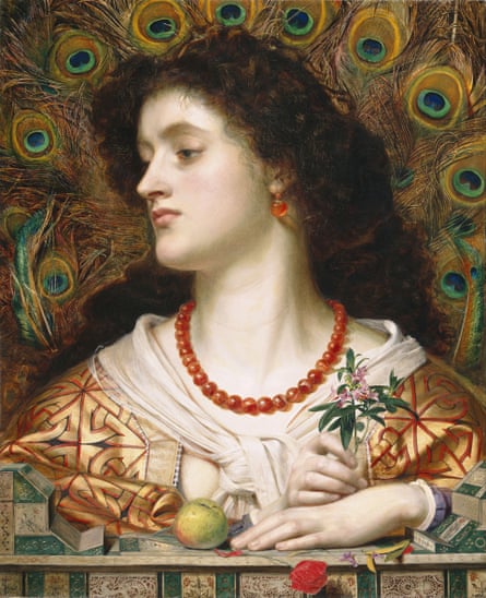 All the colours … Vivien, 1863 (oil on canvas) by Frederick Sandys.