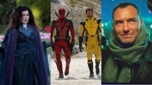 Agatha, Deadpool and Wolverine, Jude Law character from 2024 MCU Marvel and Star Wars movies and TV shows