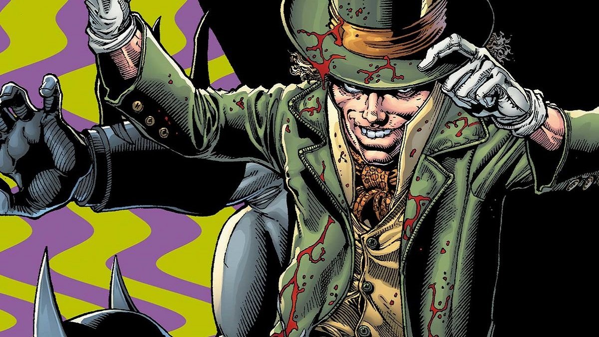 The Alice in Wonderland-based Batman villain the Mad Hatter, as seen in the pages of DC Comics.