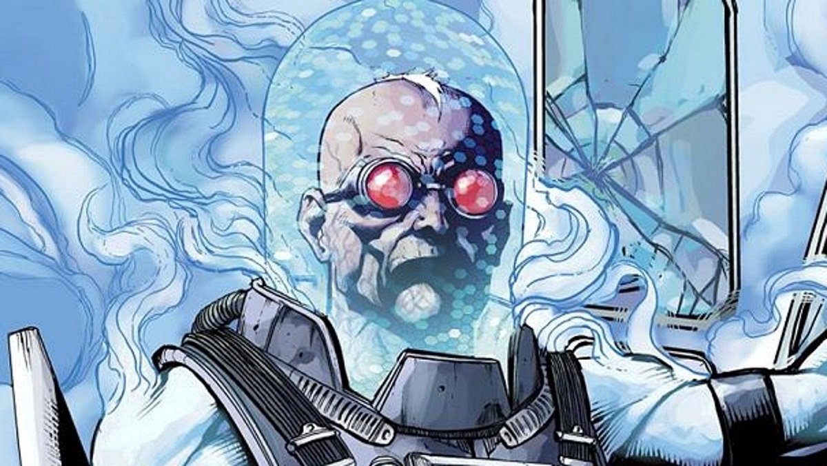 Victor Fries, a,k.a. Mister Freeze, the Batman's ice powered villain, as seen in the pages of DC Comics. 