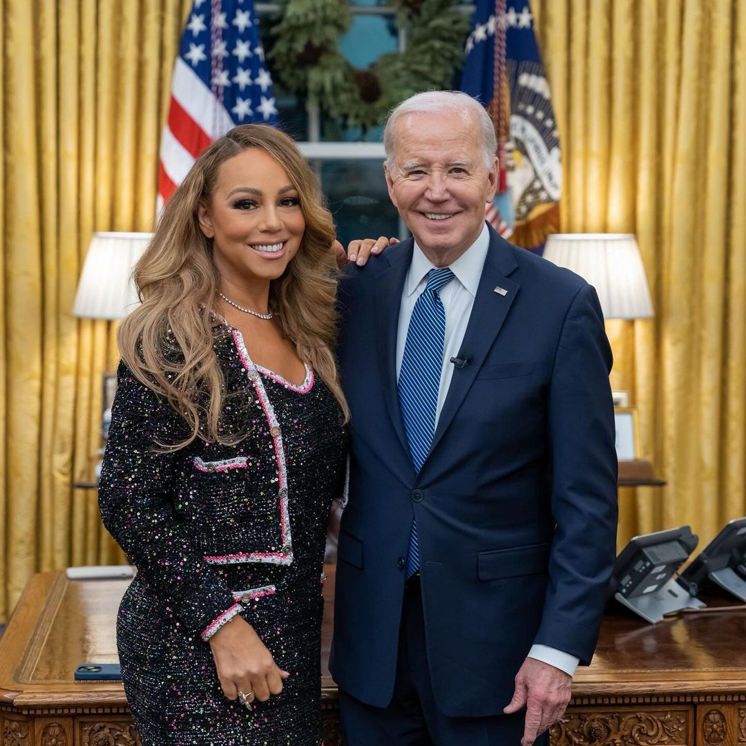 Mariah met with President Joe Biden