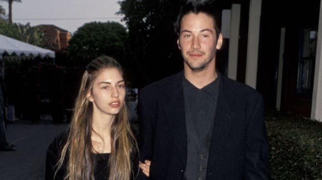 keanu reeves and sofia coppola in the early 1990s