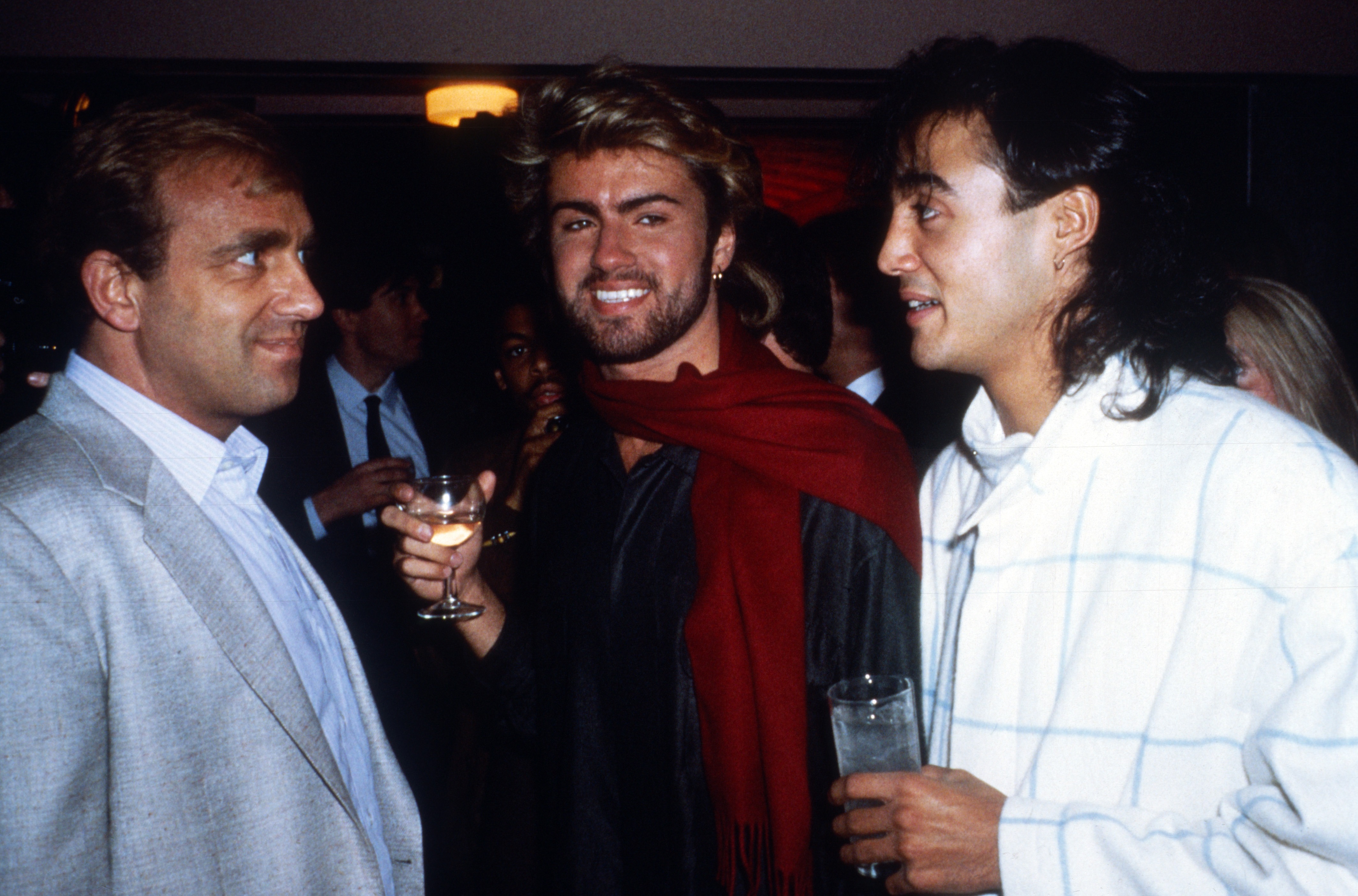 George and Andrew at the Ivor Novello Awards in 1985