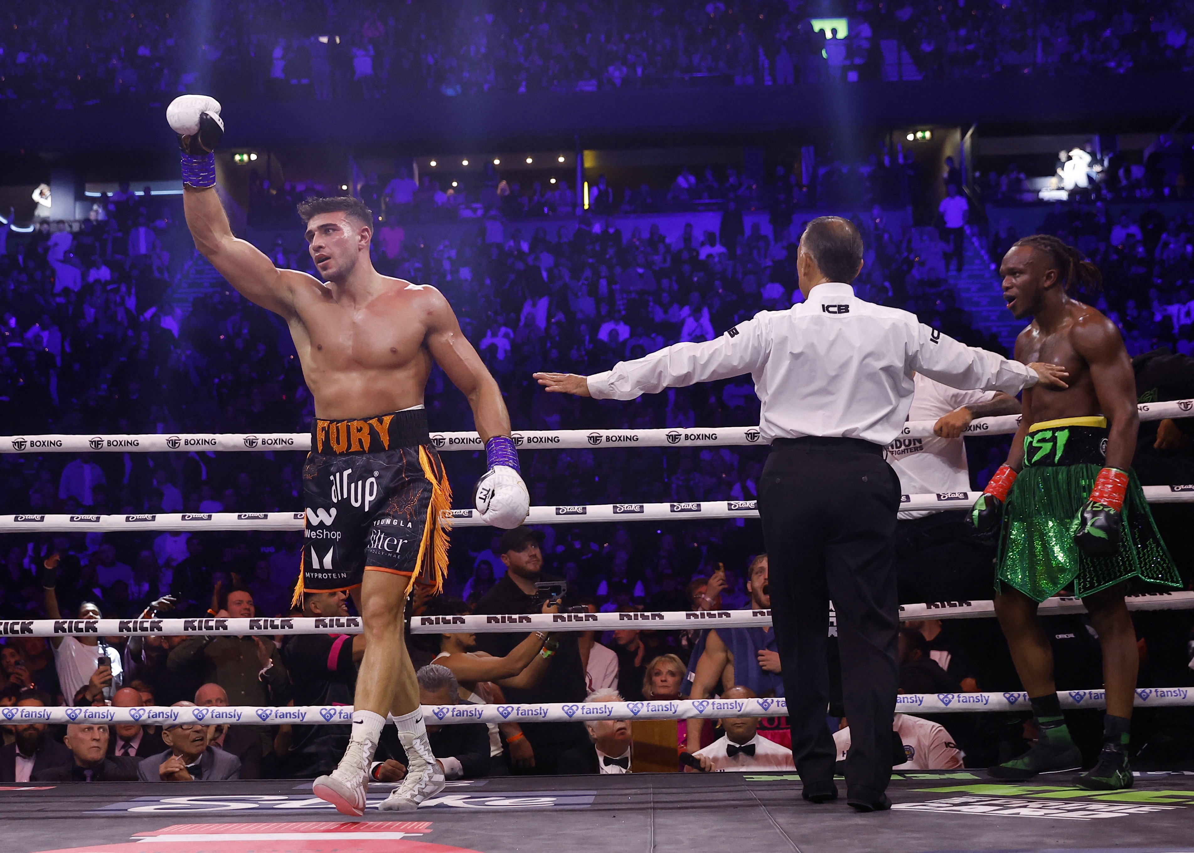 Tommy Fury was a controversial winner over KSI