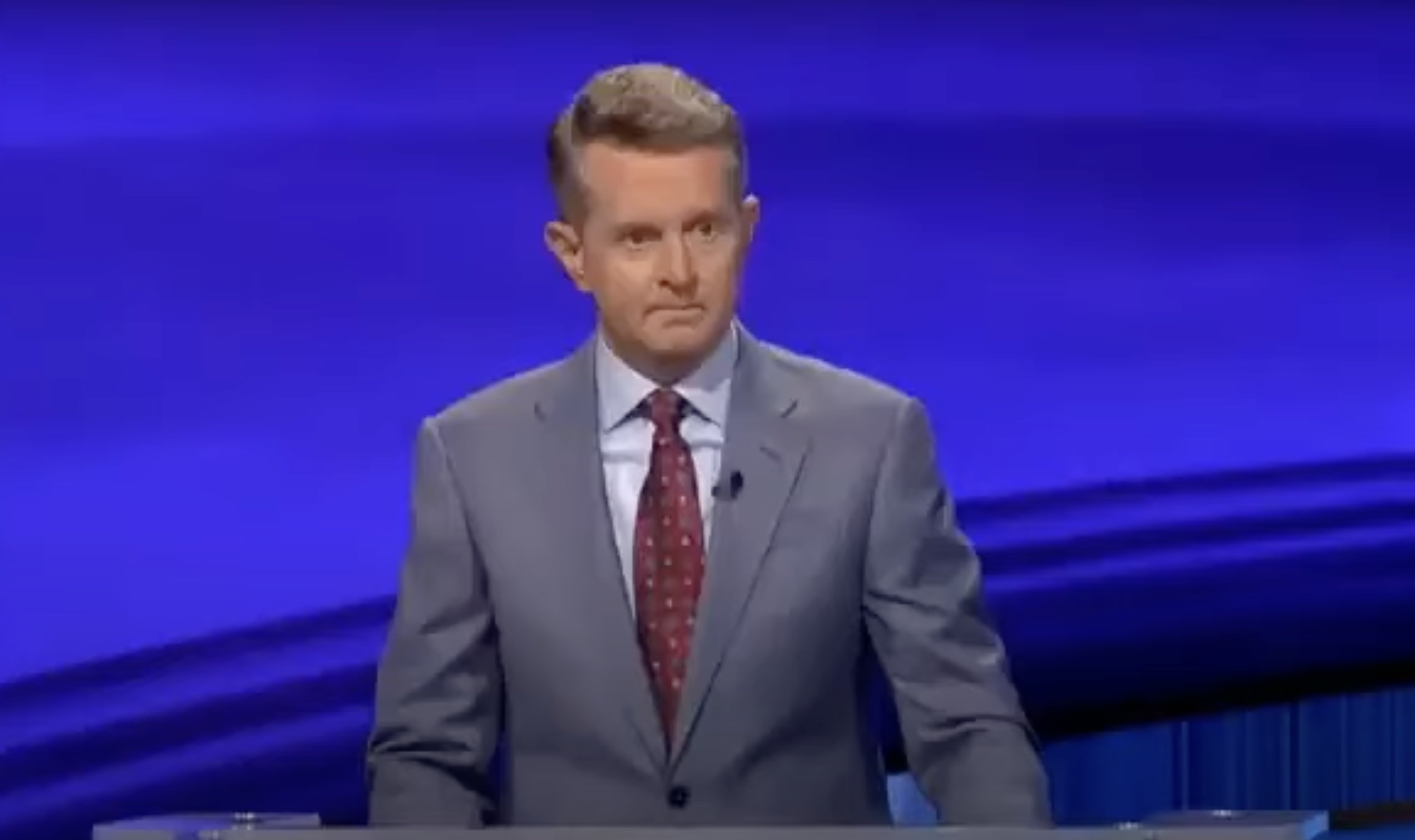Ken revealed on an episode of Jeopardy! that it was difficult hosting the show