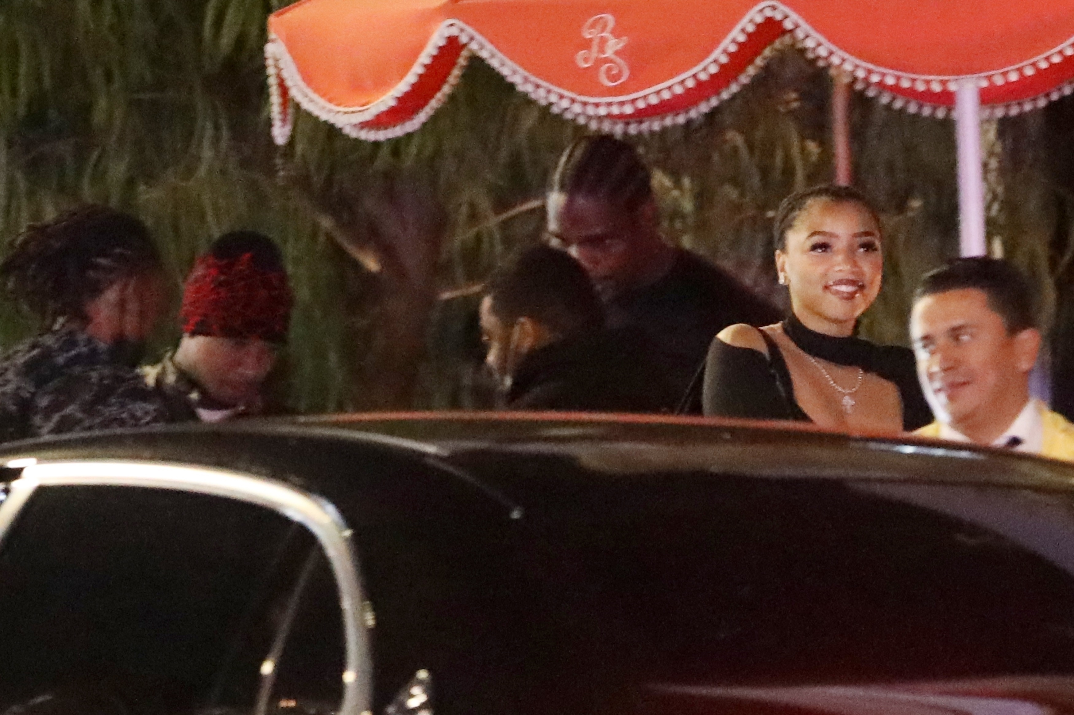 Tyga and Chloe both wore black ensembles for their night out together