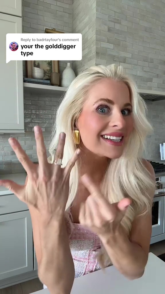 Kathleen Post proudly flashed her large engagement ring online, clapping back to the jealous haters
