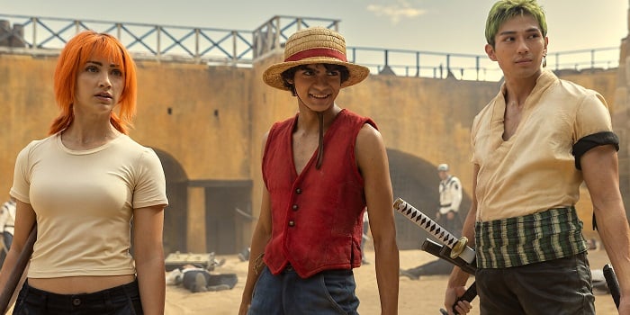 Luffy, Zoro and Nami in One Piece live-action