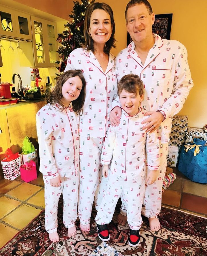 Earlier in the week, the TV host posted photos of her and her family rocking matching Christmas pajamas
