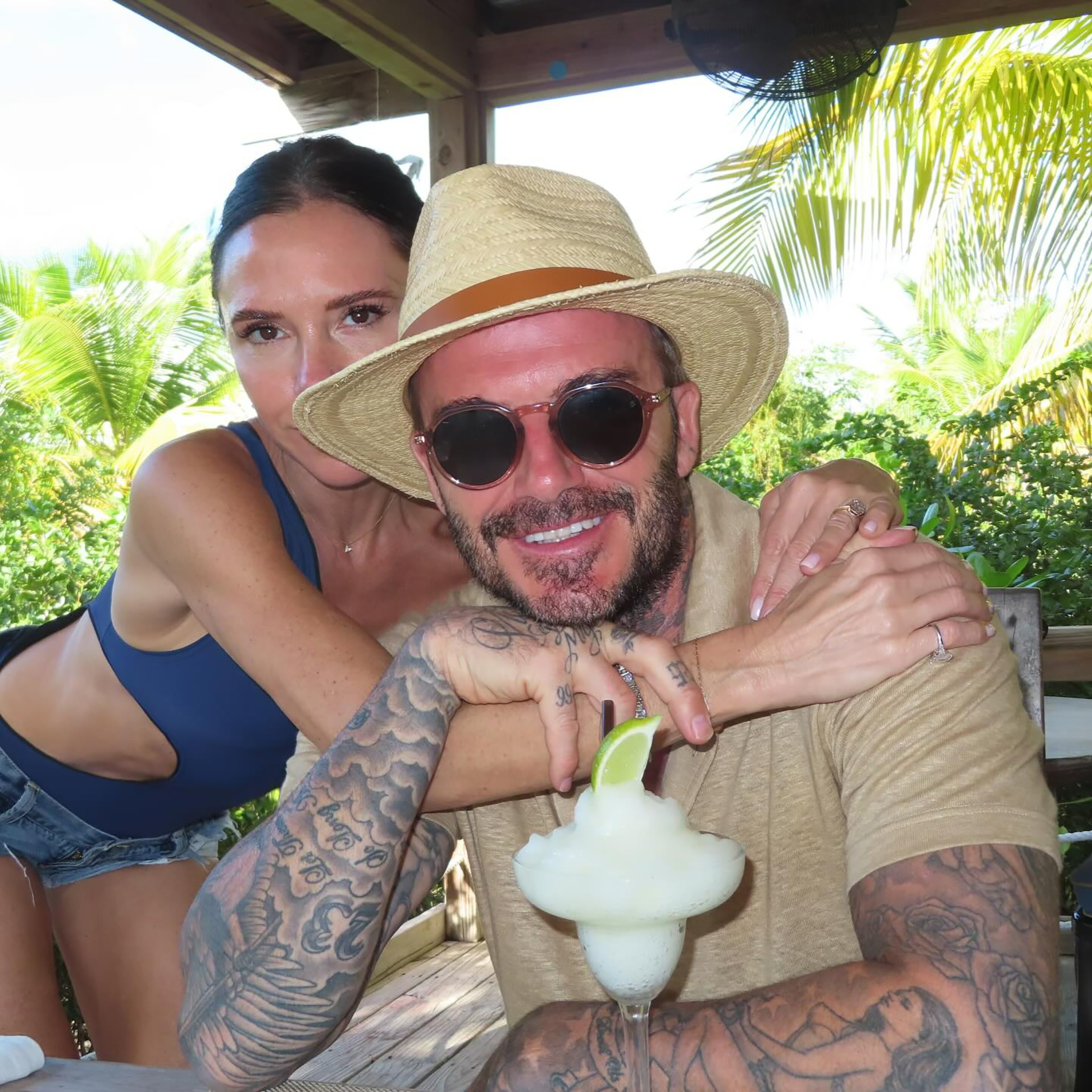 The showbiz power couple relaxed after their busy year with a trip to the Bahamas