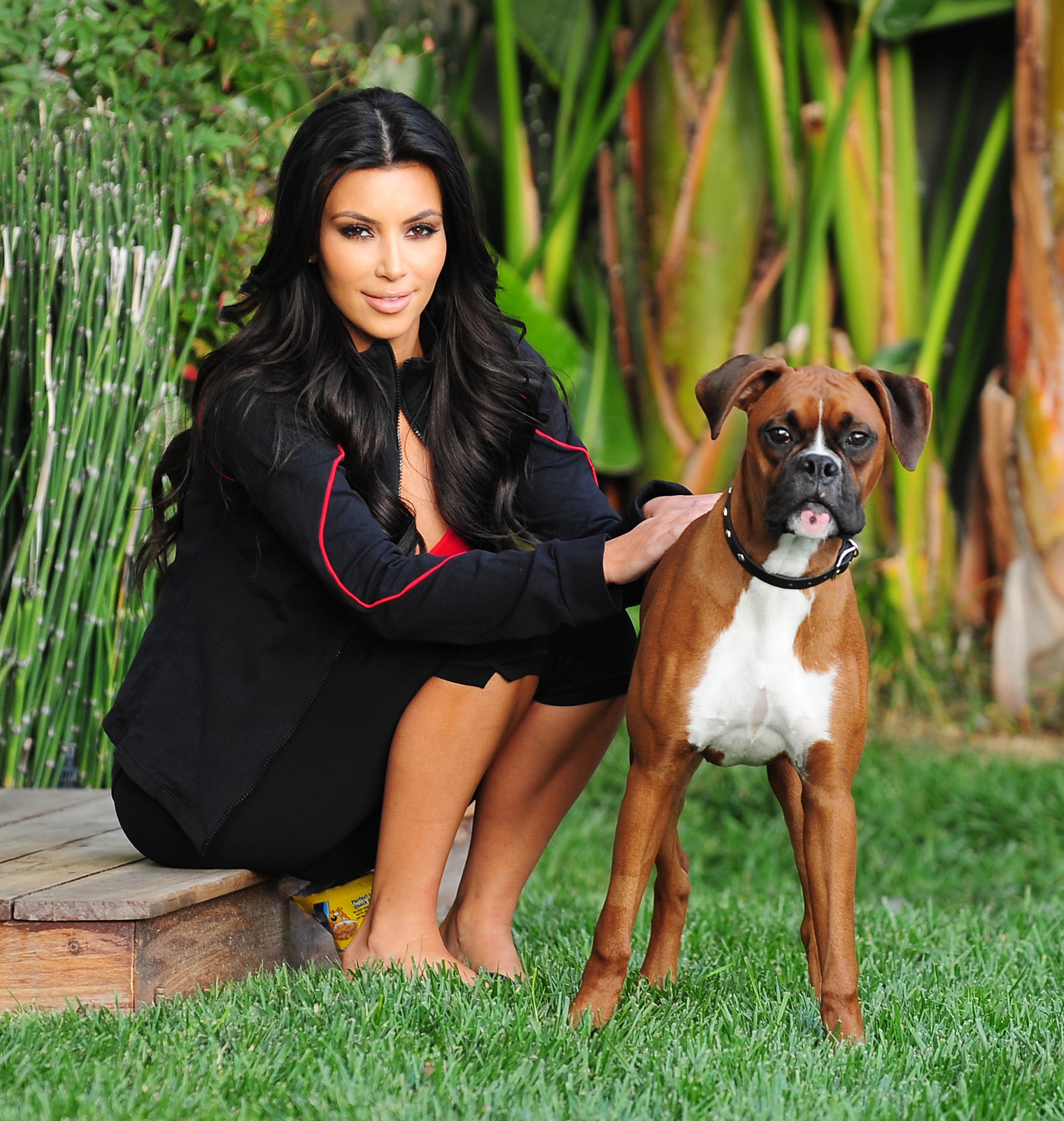 Kim's dog appeared on an early episode of Keeping Up With the Kardashians