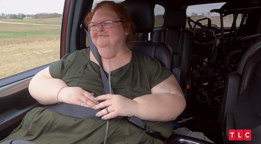Tammy was recently able to sit in the front seat of a car for the first time in decades