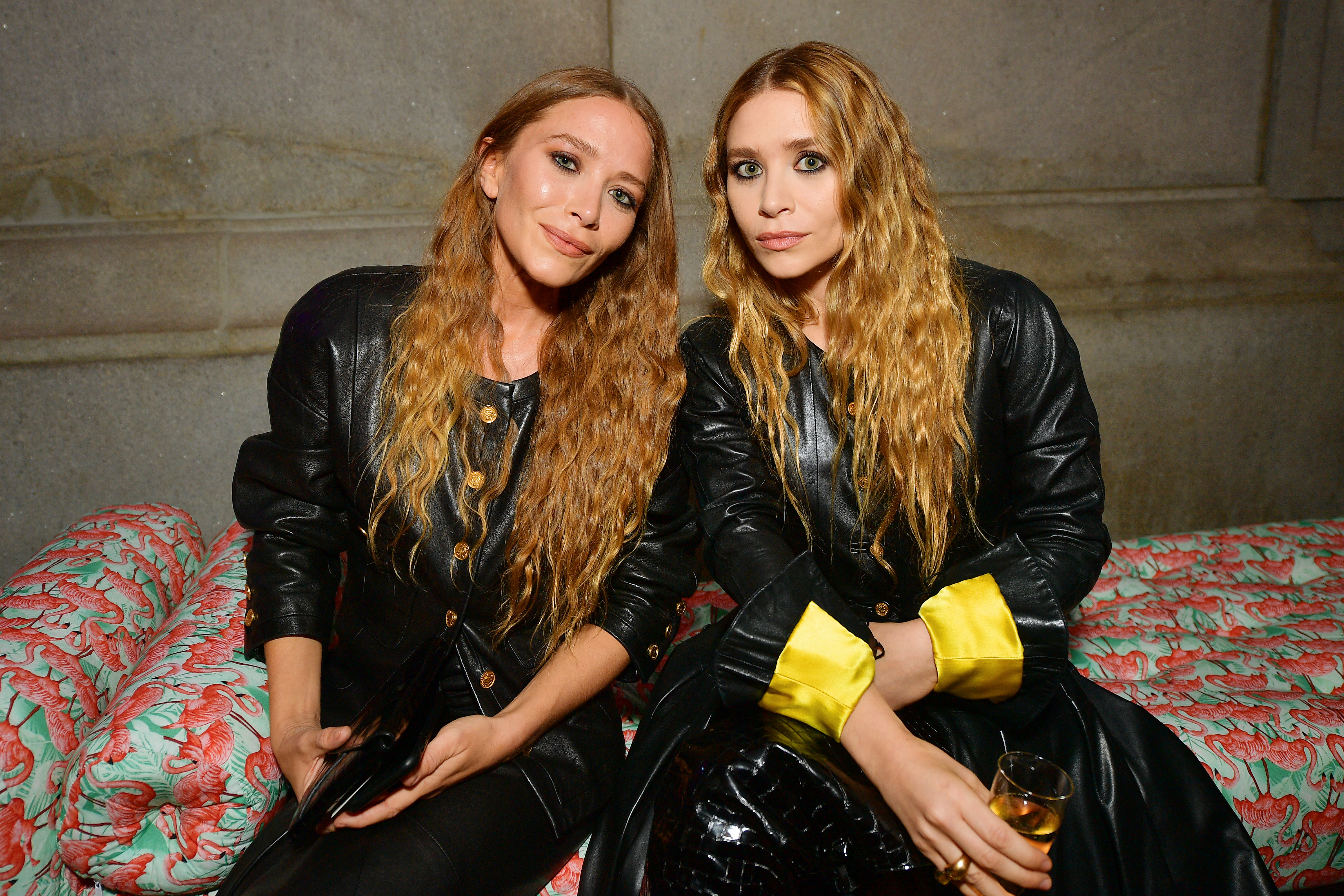 Mary-Kate pictured with twin sister Ashley Olsen in May 2019