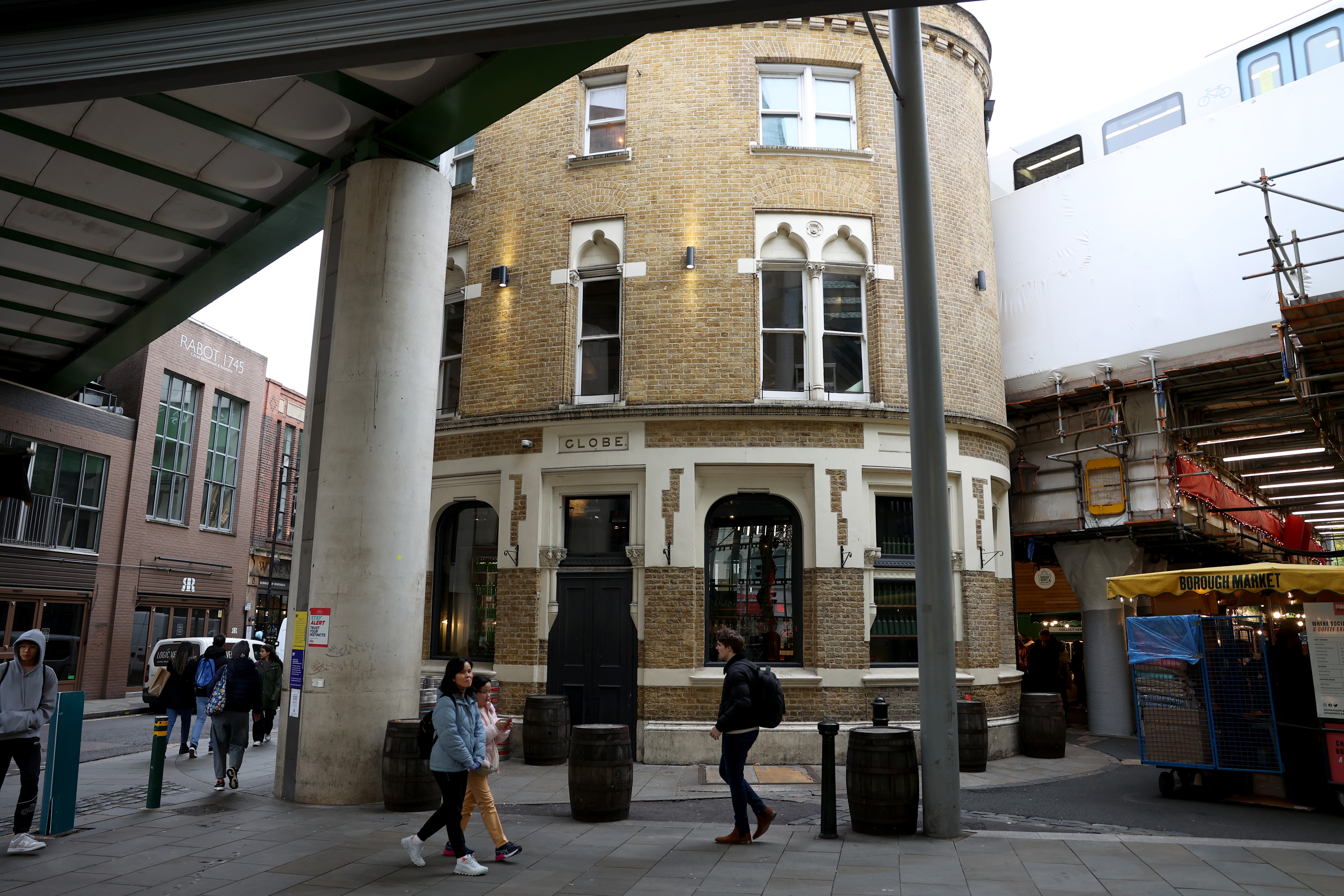 The legendary festive movie was filmed above The Glove Tavern pub in Borough Market, London