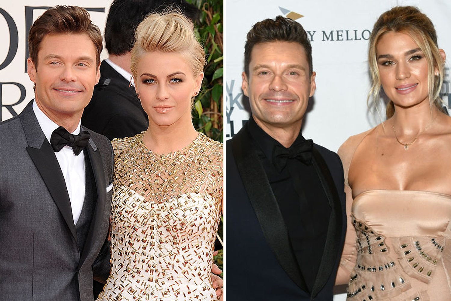  Previously, Ryan Seacrest dated Juliane Hough (Left) and Shayna Taylor (Right)