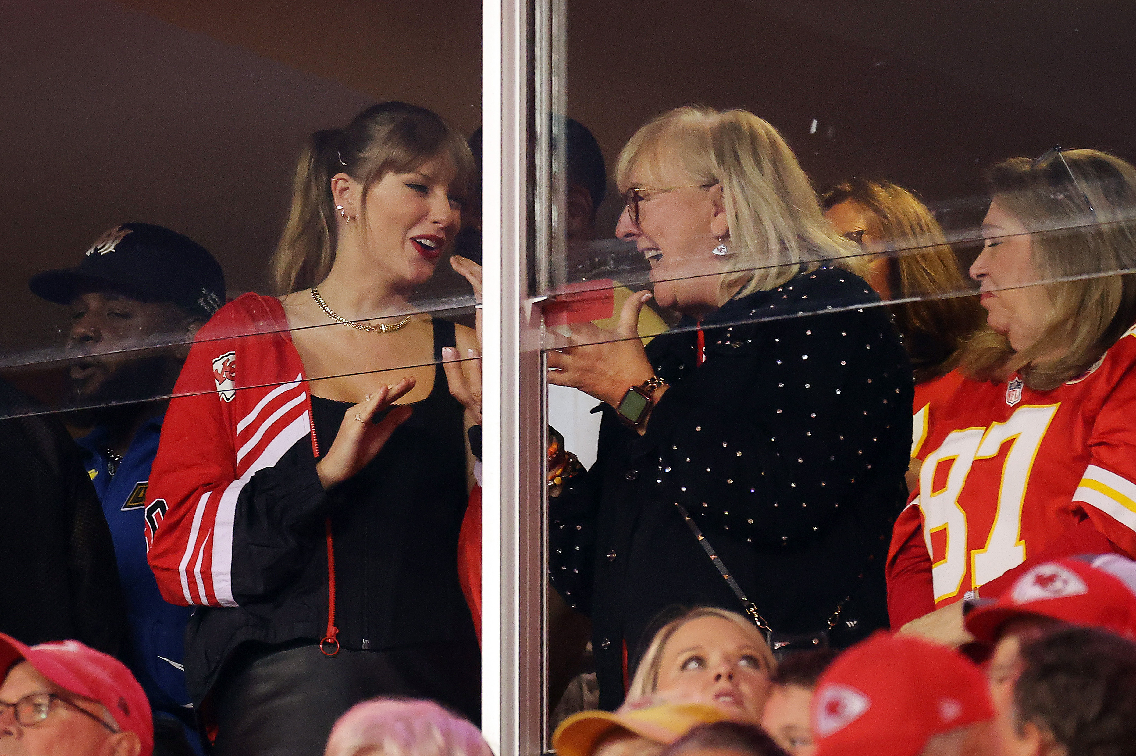 Taylor and her family also attended Travis' game on Christmas Day