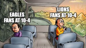 funniest NFL meme Eagles vs Lions