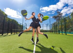 Eva Longoria Wows in Black Tennis Skirt Playing Padel Tennis