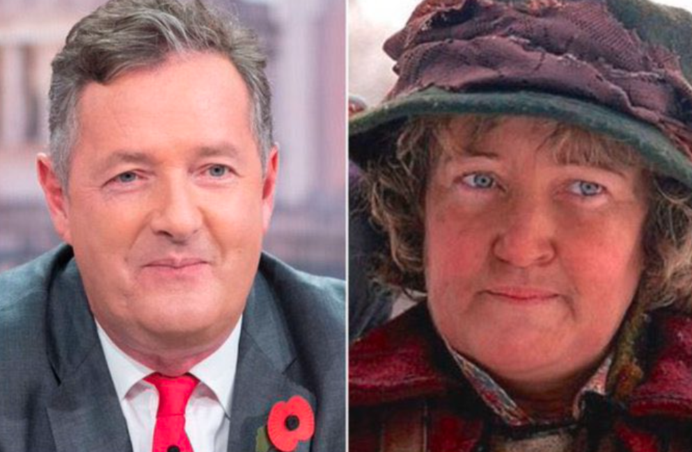 Fans have flooded Piers with photos of them side by side to compare the likelyness