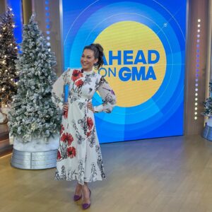 GMA's Ginger Zee stripped down to just a towel for a recent photo she shared to social media