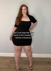 A plus-size model has revealed that she's got jiggly legs, big calves and cellulite and won't let the mean trolls get her down