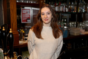 Globe Tavern staff member Izzy applied for her job because it was 'The Bridget Jones Pub'