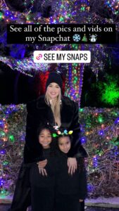 Khloe Kardashian posed with True and Dream as less-than-merry fans posted: 'Can she leave her mouth alone?'