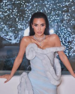 Kim Kardashian has posted a lot of photos from Christmas Eve