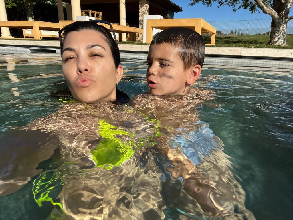 Kourtney Kardashian has shown off her son Reign's over-the-top birthday party on social media
