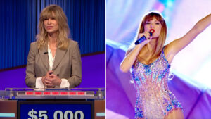Kyra Sedgwick Fumbles Taylor Swift Category on Jeopardy!: Watch