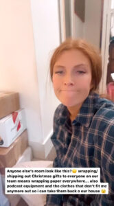 Audrey Roloff showed her off her messy bedroom in a new video
