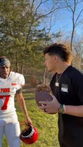 Patrick Mahomes teamed up with KSI and Logan Paul in his latest video