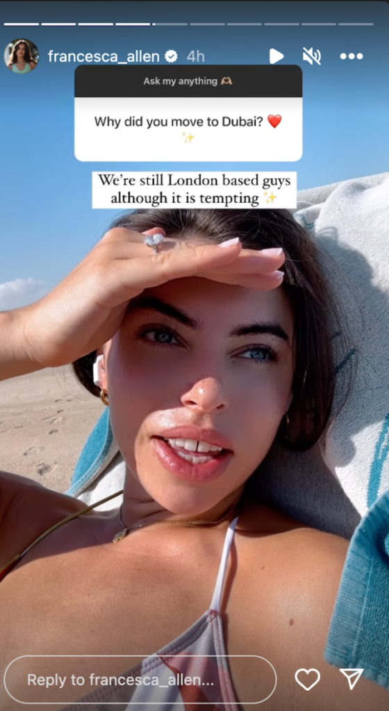 Love Island's Francesca Allen Shares Swimsuit Photo of How She Stays in Shape