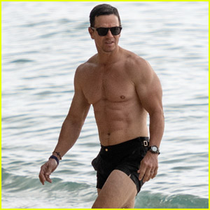 Mark Wahlberg Flaunts Washboard Abs While Going Shirtless in Barbados