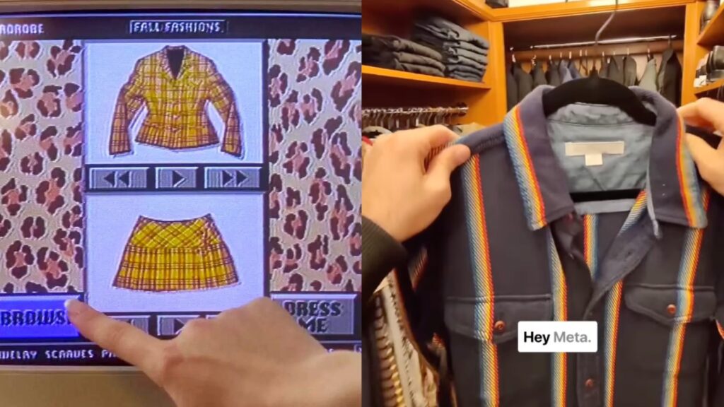 Mark Zuckerberg uses AI glasses to pick out outfit