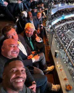 Michael Strahan has resurfaced in a new Instagram photo at a Dallas Cowboys game to honor one of his Fox NFL Sunday co-analysts