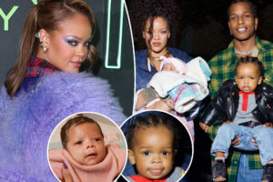 Rihanna jokes about her son inheriting her forehead